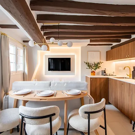 Super Designer One-bedroom - Marais - Free Parking Apartament *