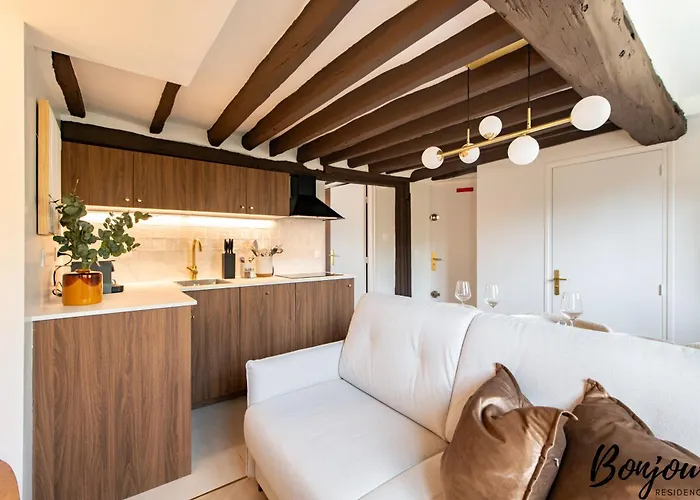 Super Designer One-bedroom - Marais - Free Parking 아파트 *